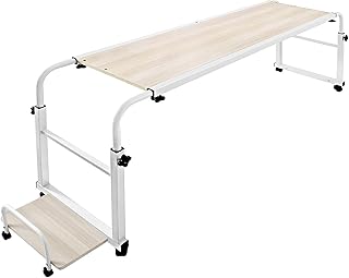 VEVOR 1 m stolik pod laptop, stojak pod komputer, nośność do 50 kg, stolik pod laptop z wsparciem gospodarza i 4 blokowanymi kółkami