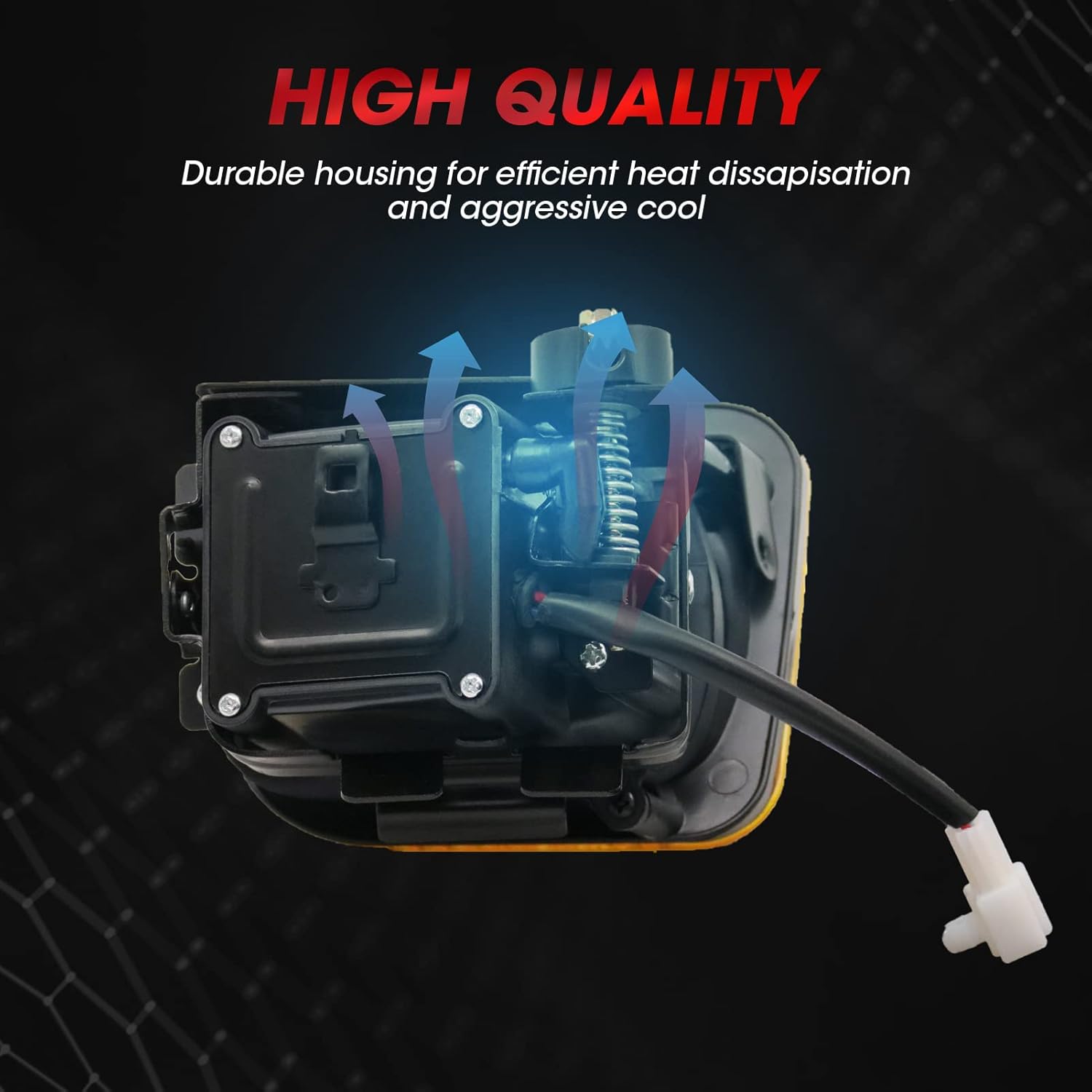 Fog Lights Assembly Replacement For 1996 1997 1998 Honda Civic Yellow Lens with H3 bulbs Wiring Switch Kit