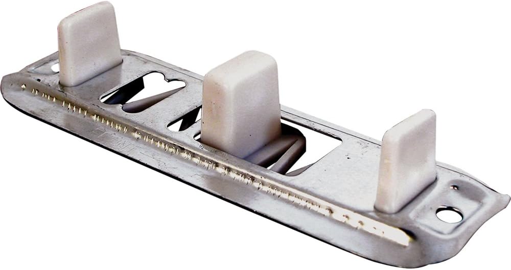 N 6560 Stamped Steel, Adjustable, Closet Door, Floor Guide (2 Pack)