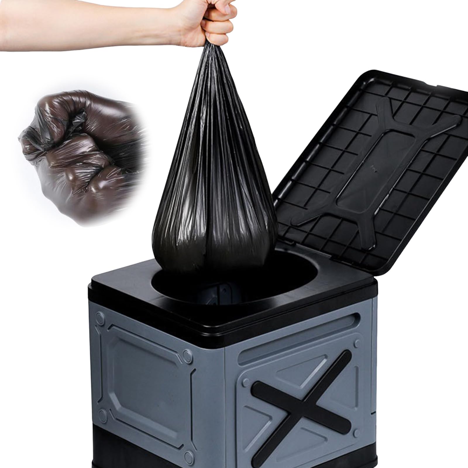 24pcs Portable Biodegradable Toilet Bags with Drawstring