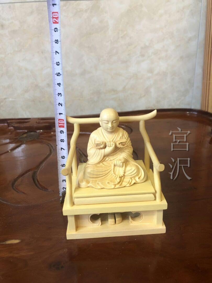 Amazon.co.jp: 宮沢空海法師 祈る厄除 木彫仏像 災難除去 彫刻 極上質 