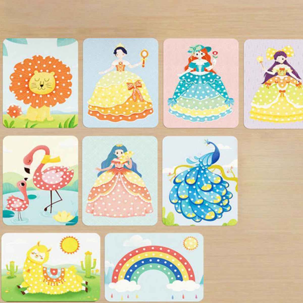 WEKAMOS Kit DIY de Pintura Punzonada para Principiantes Creativo de Manualidades Infantiles Desarrollo Motriz y Concentración Fácil de Usar y Almacenar Regalo