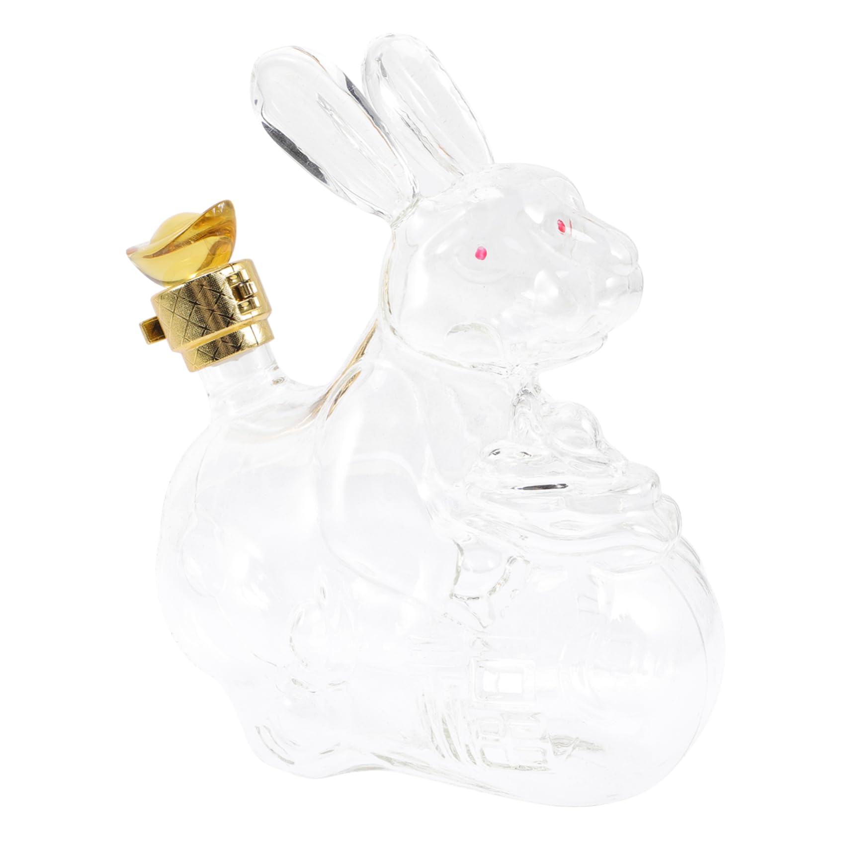 Botella de vino con forma de conejo artística: licorera de diseño exclusivo