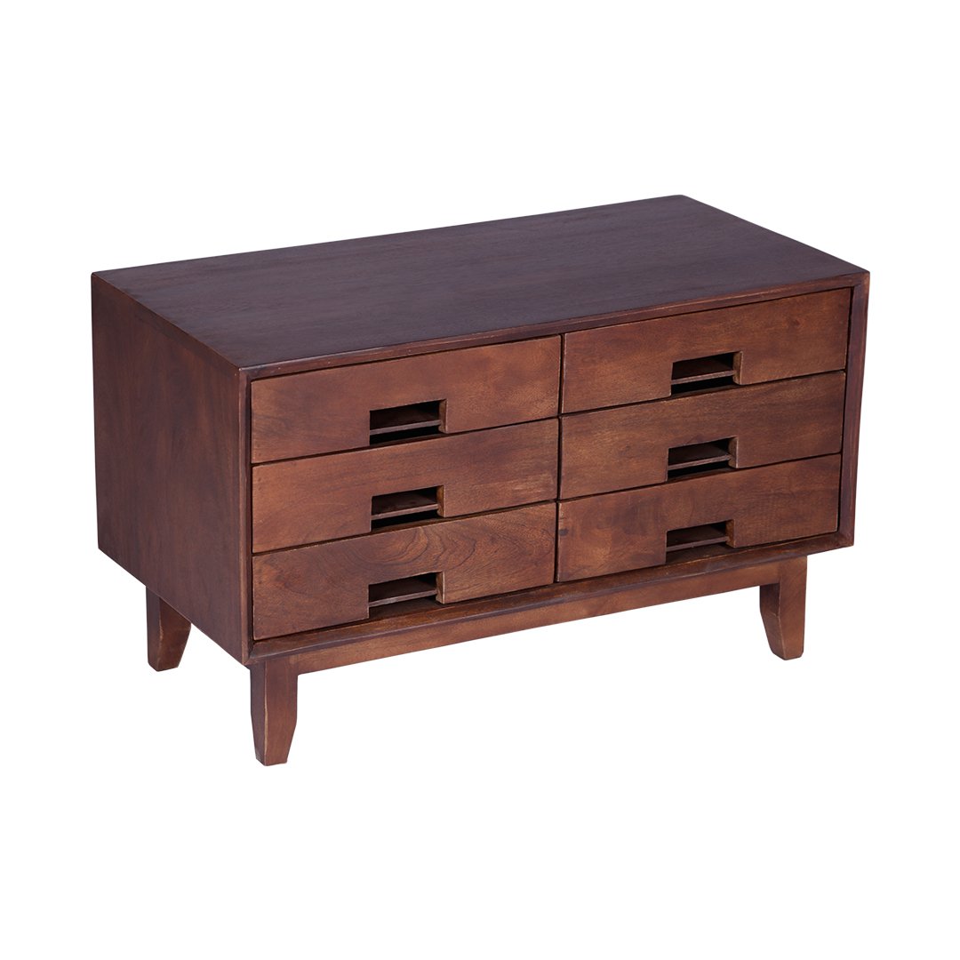 Gocosy Senary Chest of Drawers (Mango Wood, Light Walnut)-image-44