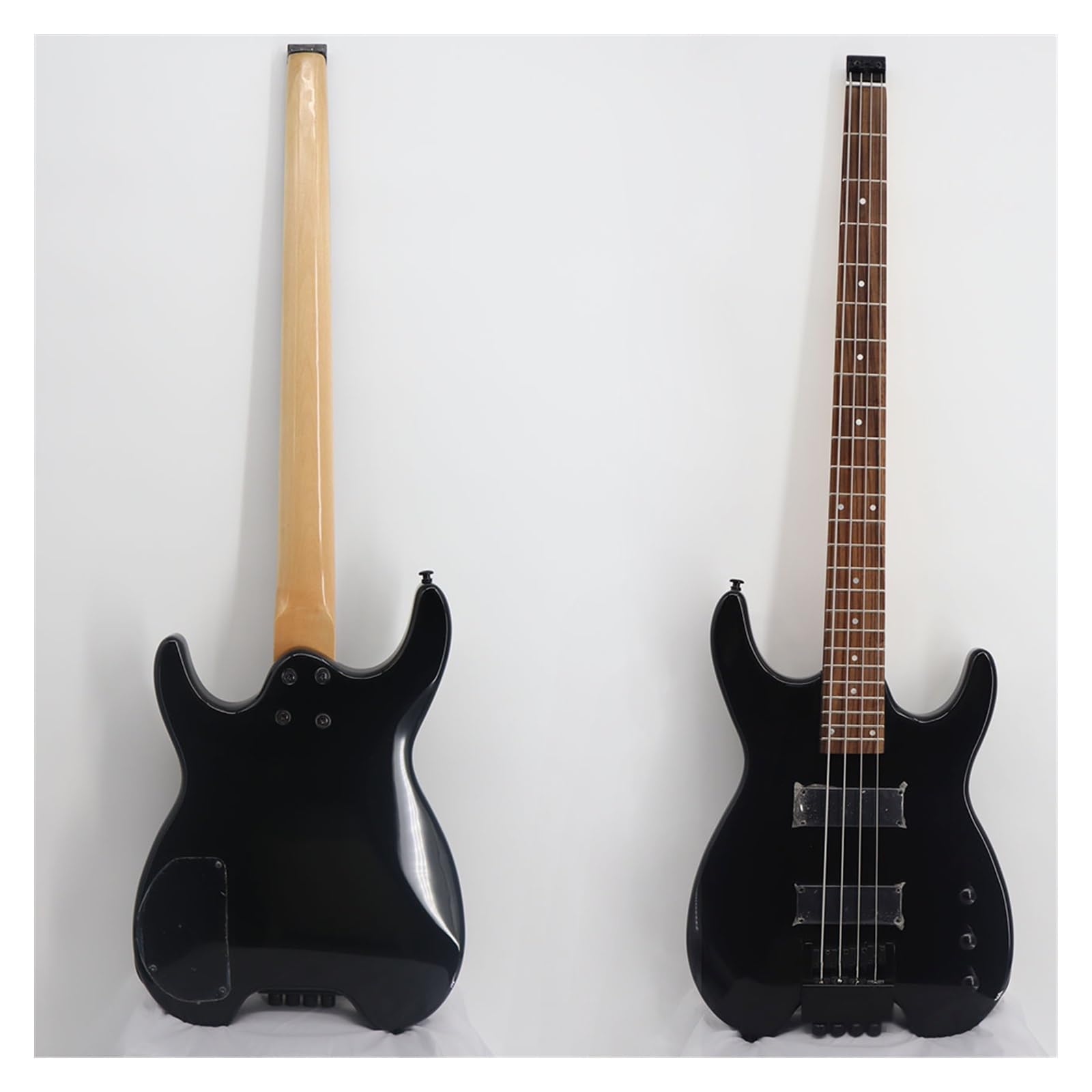 41 Cali Z Aktywnym Przetwornikiem HH Style Bezgłowy 6-strunowy Mahoniowy Korpus Gitara Elektryczna Profesjonalna Bezgłowy Gitara Elektryczna