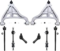 Vista 542 de Detroit Axle - Kit de suspensión frontal de 8 piezas para Dodge Journey 2009-2015, 2 brazos de control inferiores, 2 rótulas, 2 varillas