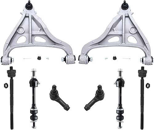 Miniatura 526 de Detroit Axle - Kit de brazos de control de extremo delantero RWD para Dodge Ram 03-06 2500 3500, 2 brazos de control superior con rótula 2 varillas