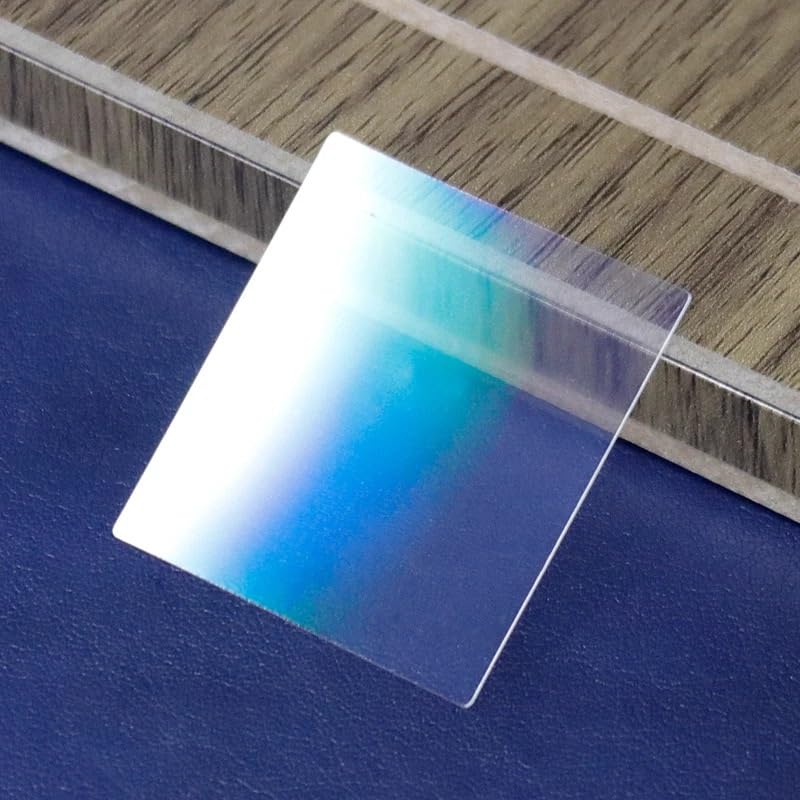 AMNOUR Holographic diffraction grating 40x25mm 50-600 lines 1mm grating optical teaching experiment transmission grating without housing(50 lines 1mm), JTSF9648