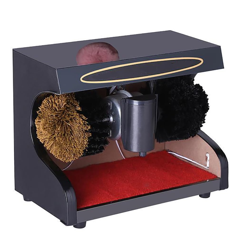 Macchina Lustrascarpe Elettrica, Lucidatrice Lustrascarpe Automatica a Induzione, Spazzola Morbida E Dura, Facile Da Pulire, Per Ingresso Hotel, Spolverata Di Scarpe Lucidatura Oliatura Ceretta