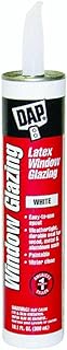 DAP White Window Glazing Sealant, 10.1 oz. Cartridge - 12108 (Pack of 5)