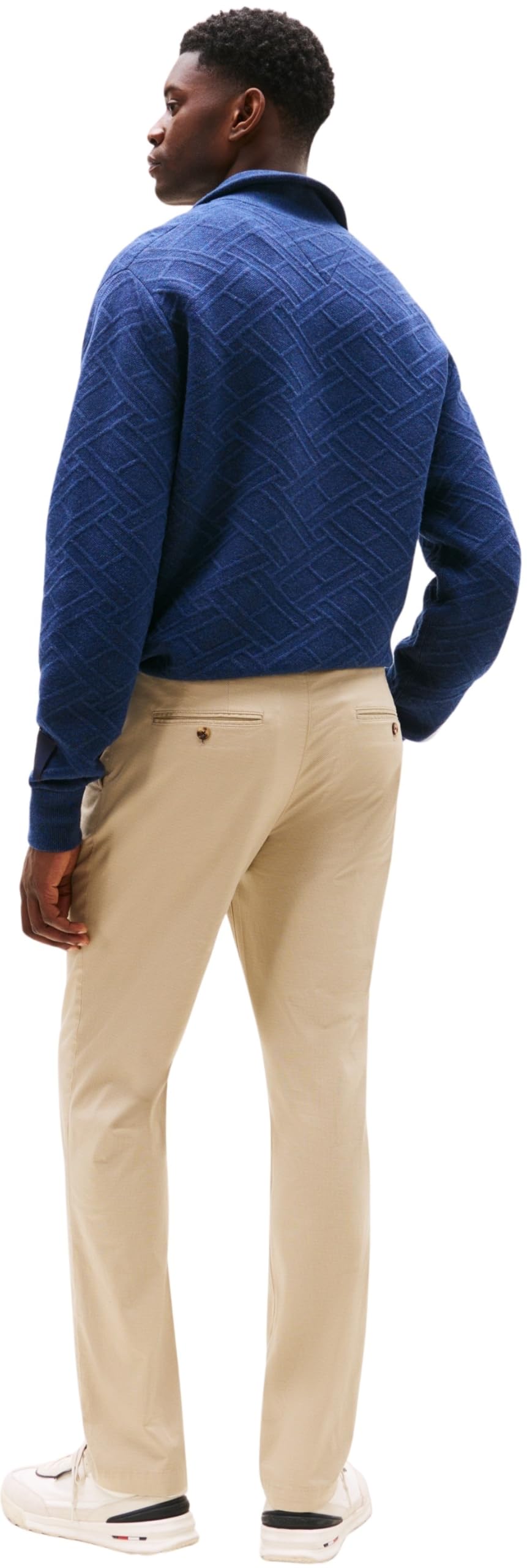Tommy Hilfiger Denton Printed Structure Chino Mw0mw39700 - Chinosy Mężczyźni