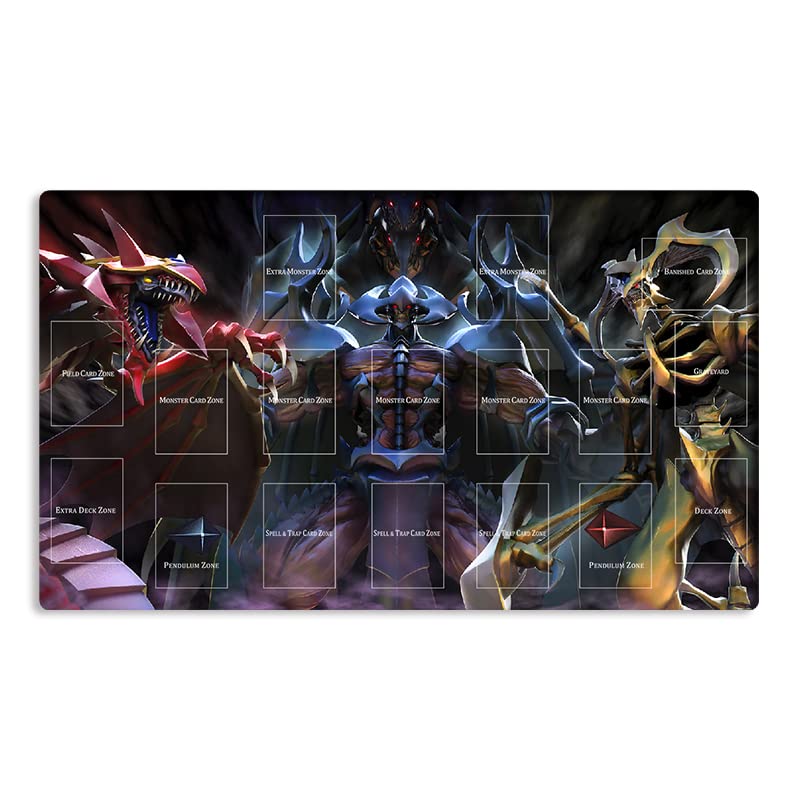 New Mlikemat Playmat Sacred Beast Deck TCG CCG OCG Trading Card Game Mat with Zones + Free Bag (ZD039-310-A)