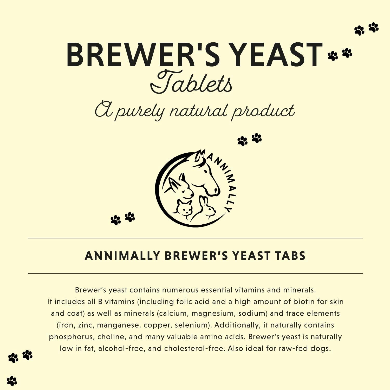 Brewers Yeast for Dogs, 100% Pure Brewers Yeast Tablets (100 Tablets), Supports Shiny Coat, Healthy Skin & Reduces Shedding - Image 4