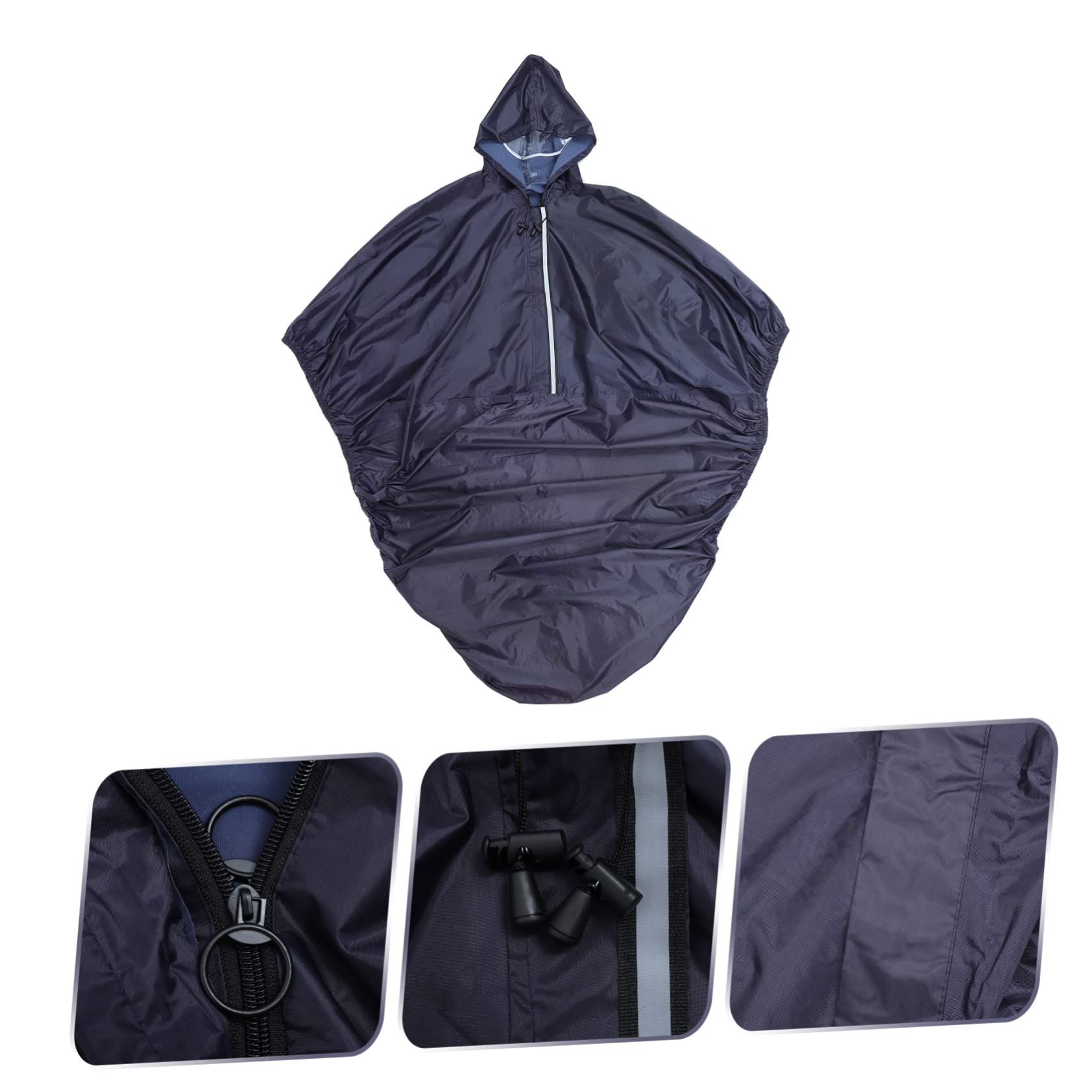 INOOMP Wheelchair Cover The Elderly Hooded Wheelchair Poncho Waterproof Wheelchair Reflective Rain Cover Adult Hooded Rainwear Rain Poncho For Pushchair Mobility Scooter - Image 4