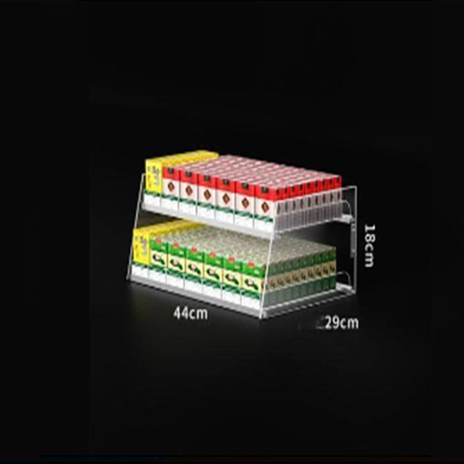 Wall-Mounted Automatic Cigarette Holder & Matchbook Display Case - Retail Countertop Organizer for Convenience Stores, Vapes, and Shops (44cm x 29cm x 18cm)