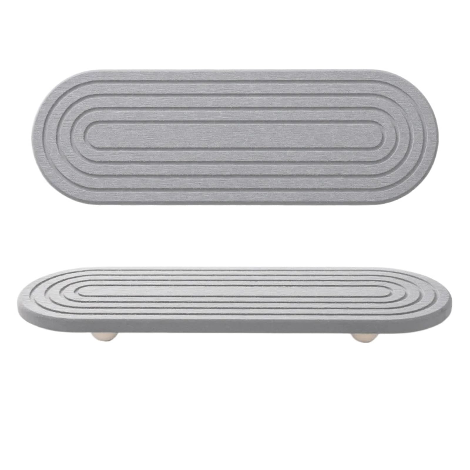 Non Slip Diatom Mud Sink Tray Diatomaceous Molds Resistant Quick Drying Tray ，Compatible For Instant， Dry Moisture Wicking Tray Dish Drying