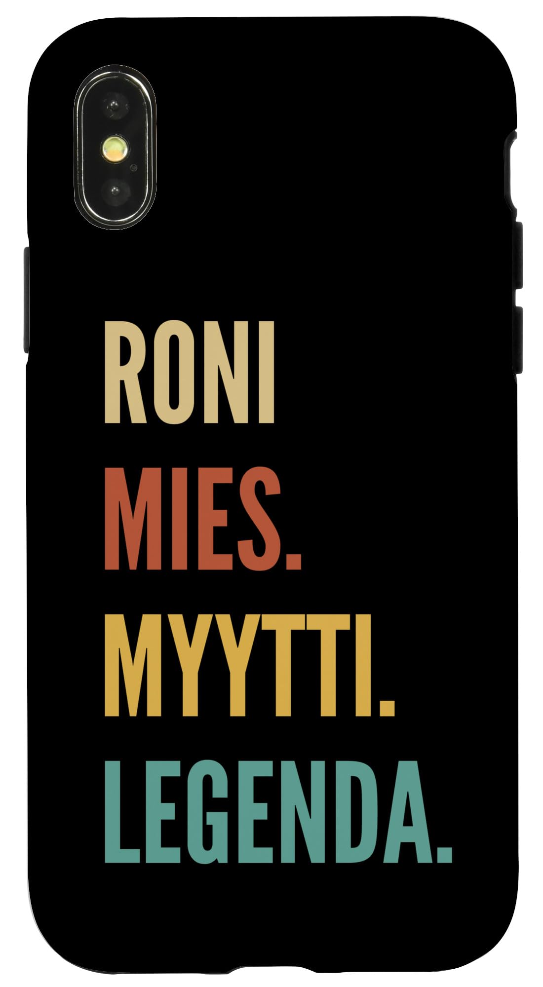 Amazon.com: iPhone X/XS Funny Finnish First Name Design - Roni 
