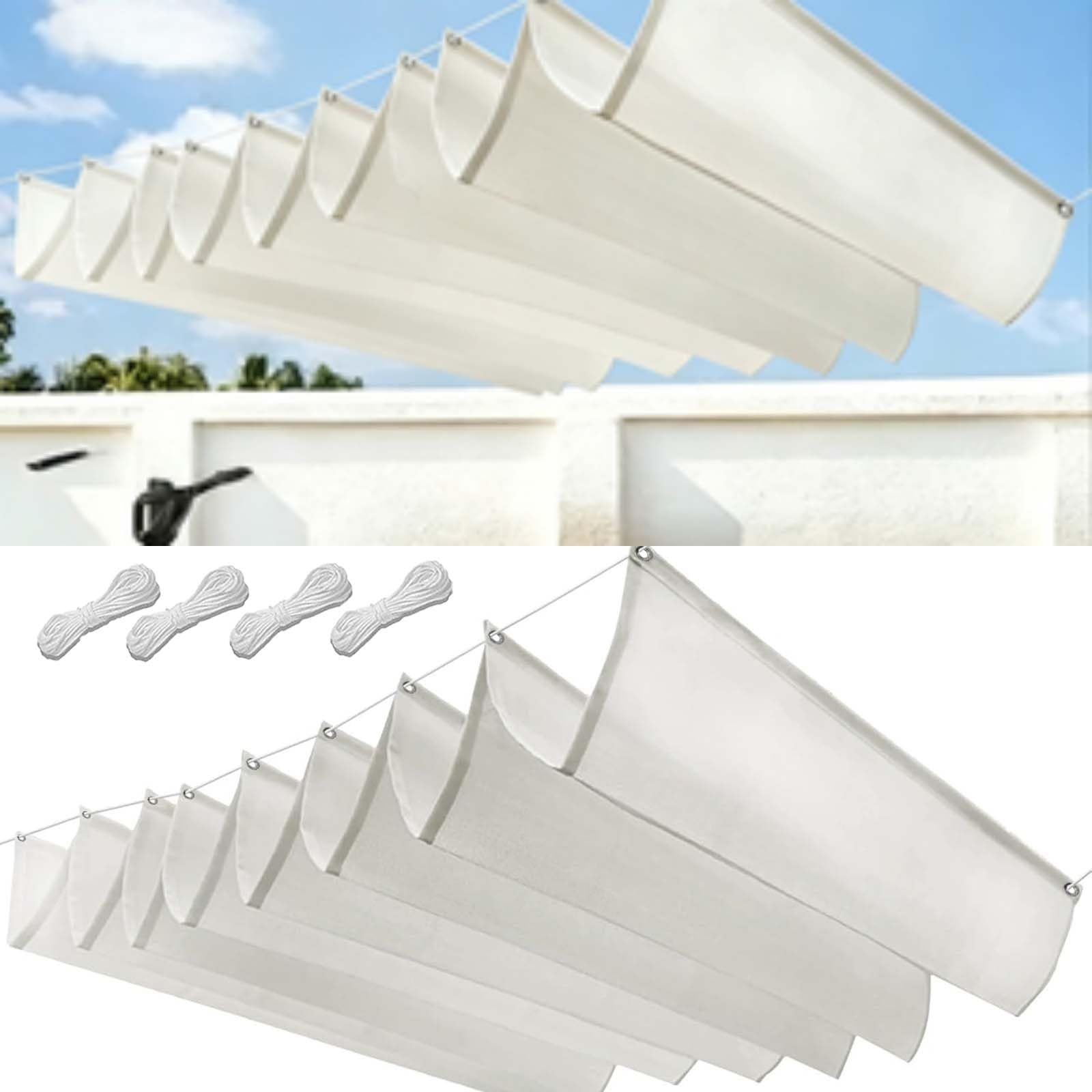 Toile rétractable contre la chaleur sur terrasse et jardin