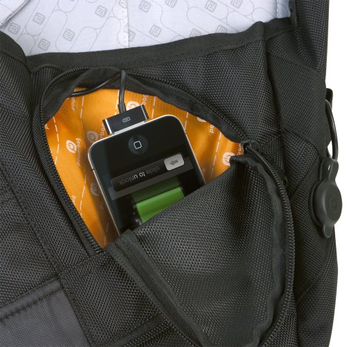 image for Homedics Powerbag Messenger Bag with Battery for Charging Smartphones,