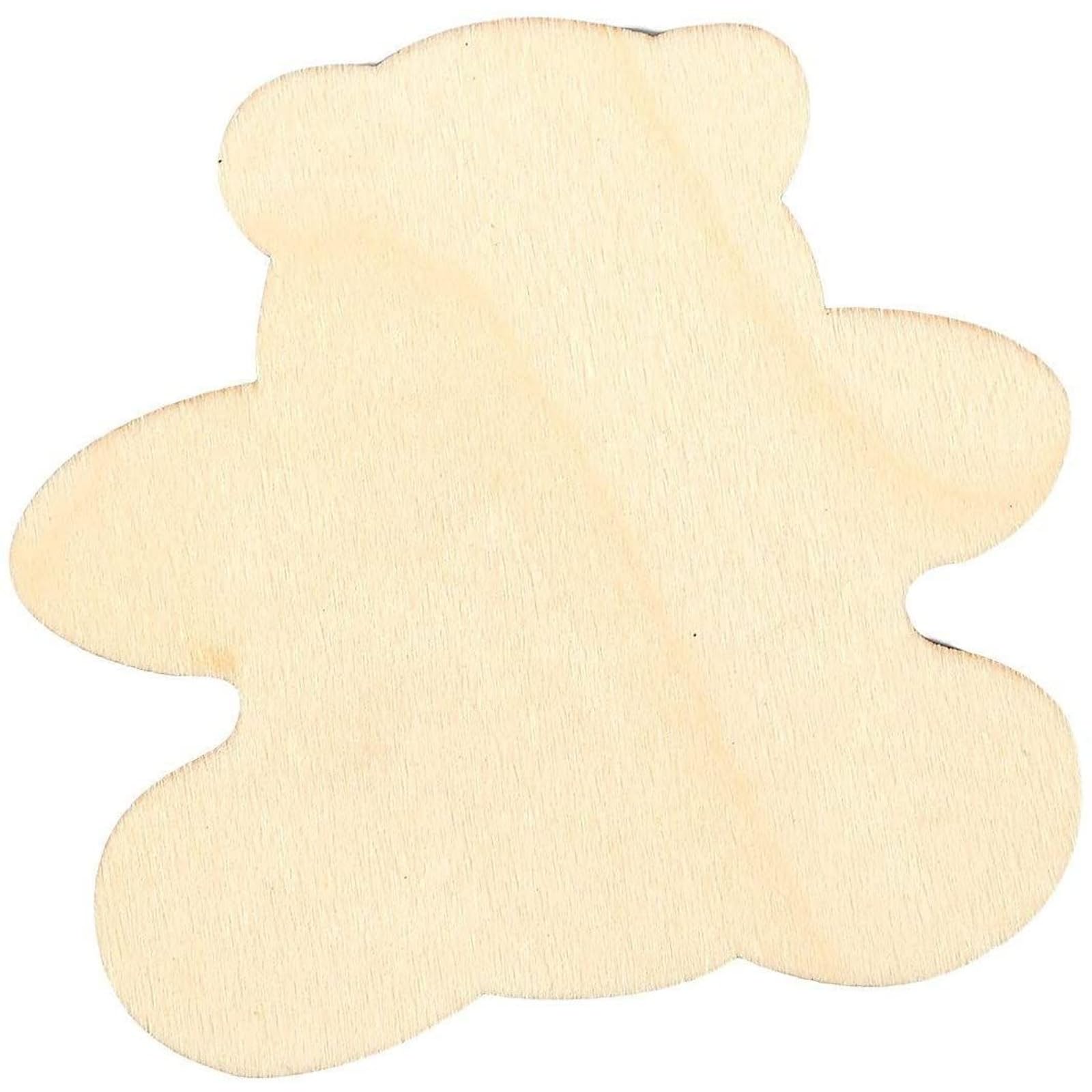 Lot De 10 24 Pièces En Bois Naturel Pour Loisirs Créatifs, Scrapbooking, Décoration En Bois