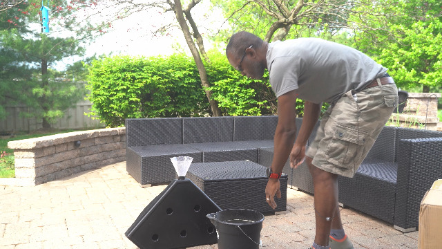 Watch Easiest way to fill base, make sure sand is DRY on Amazon Live