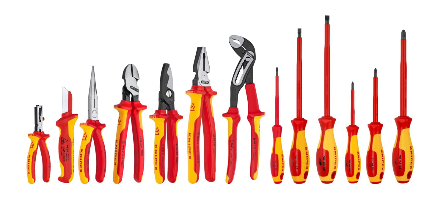 KNIPEX 9K 00 80 03 US 1,000V Electricians Insulated Tool Set