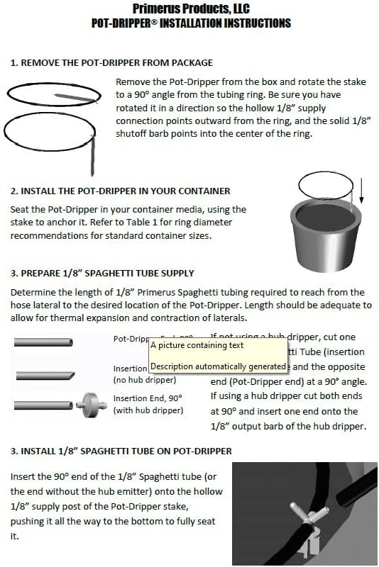 Miniatura 6 de Anillo de goteo Primerus con estaca para gotero (25 estacas)