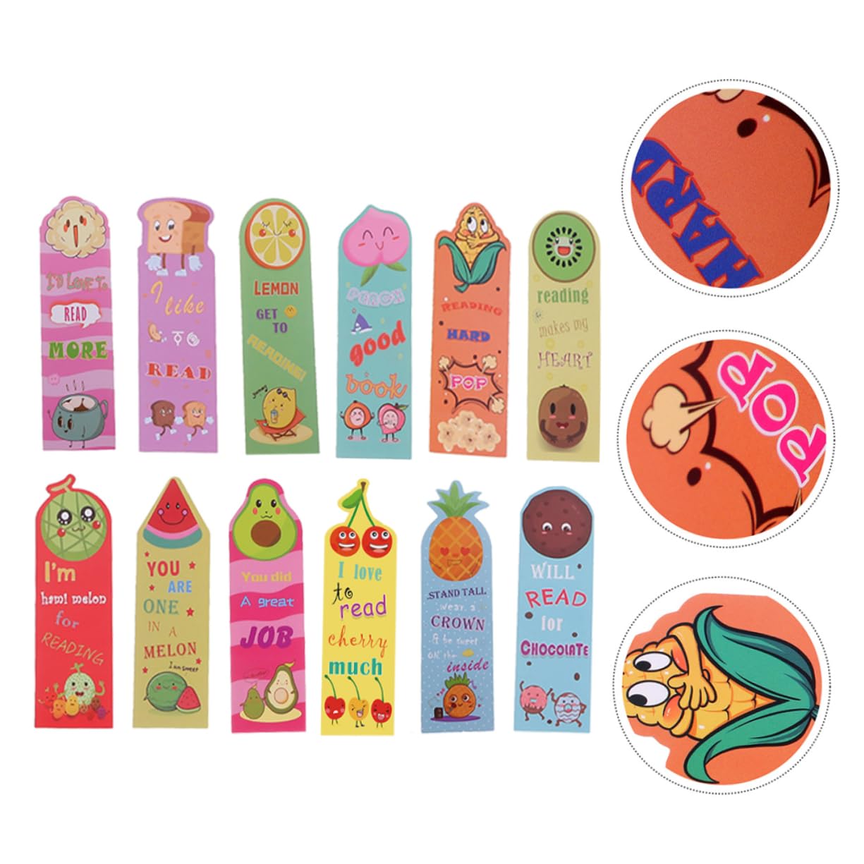 Gadpiparty 5 Set Segnalibro Di Frutta Carino Marcatori Di Pagina Per Profumato Puzzolente Lettura Segnalibri Alla Rinfusa Segnapagina Del Libro Piccoli Segnalibri Profumati Carta 36 Pezzi * 5