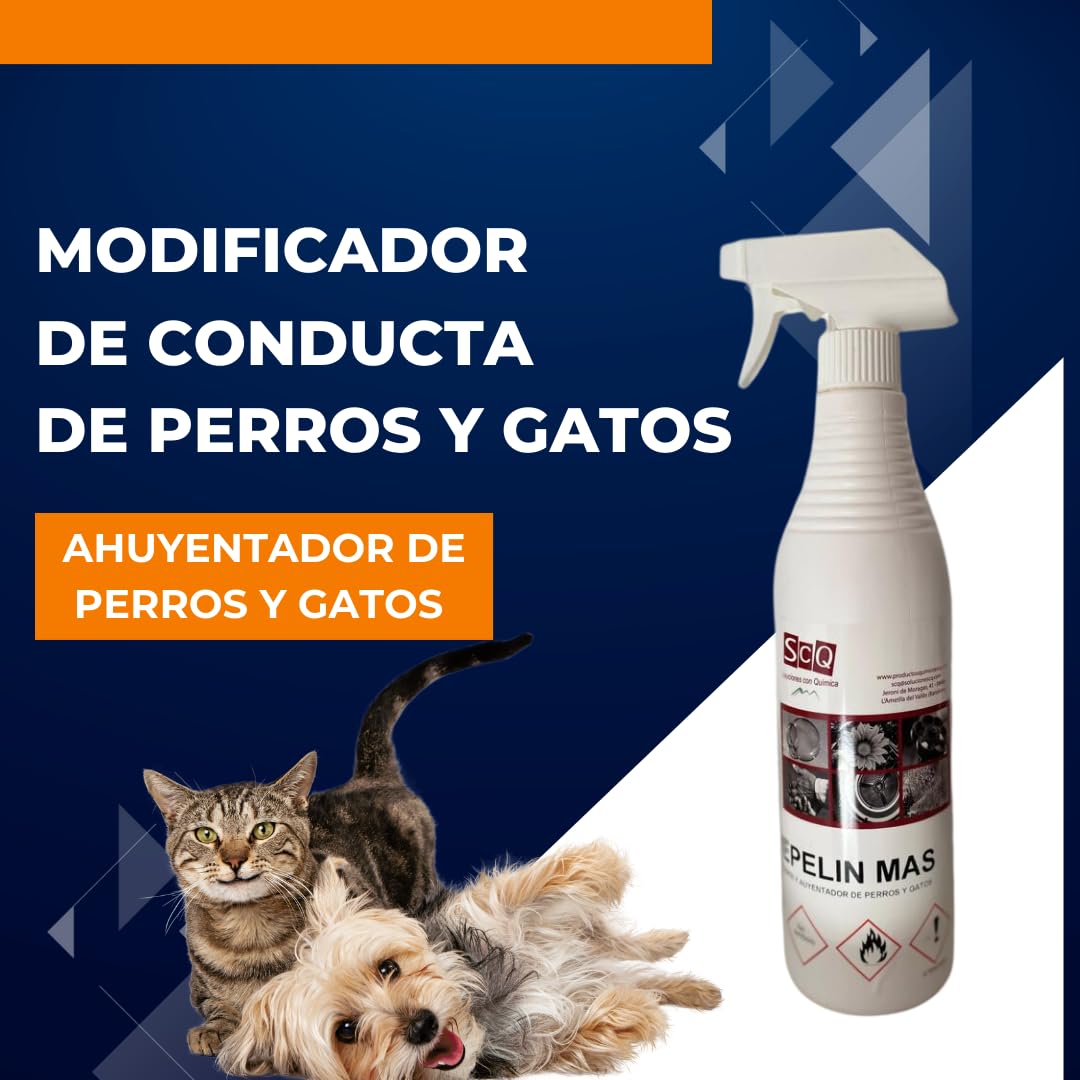 1X750 ml Anti orines Repelente ahuyentador de Perros y Gatos educador contra orin Perros para Perros Gatos ecológico deshabituante Stop orines contra los Malos hábitos de orinar