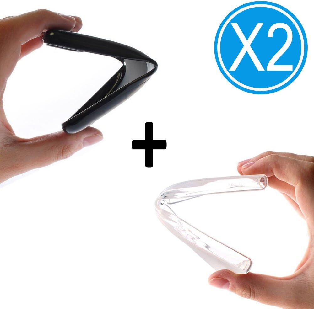 WoowCase Pack 2 | Gel Case Flexible For [Xiaomi Redmi 4 A] [Black + Transparent Matte] Silicone Case TPU Soft