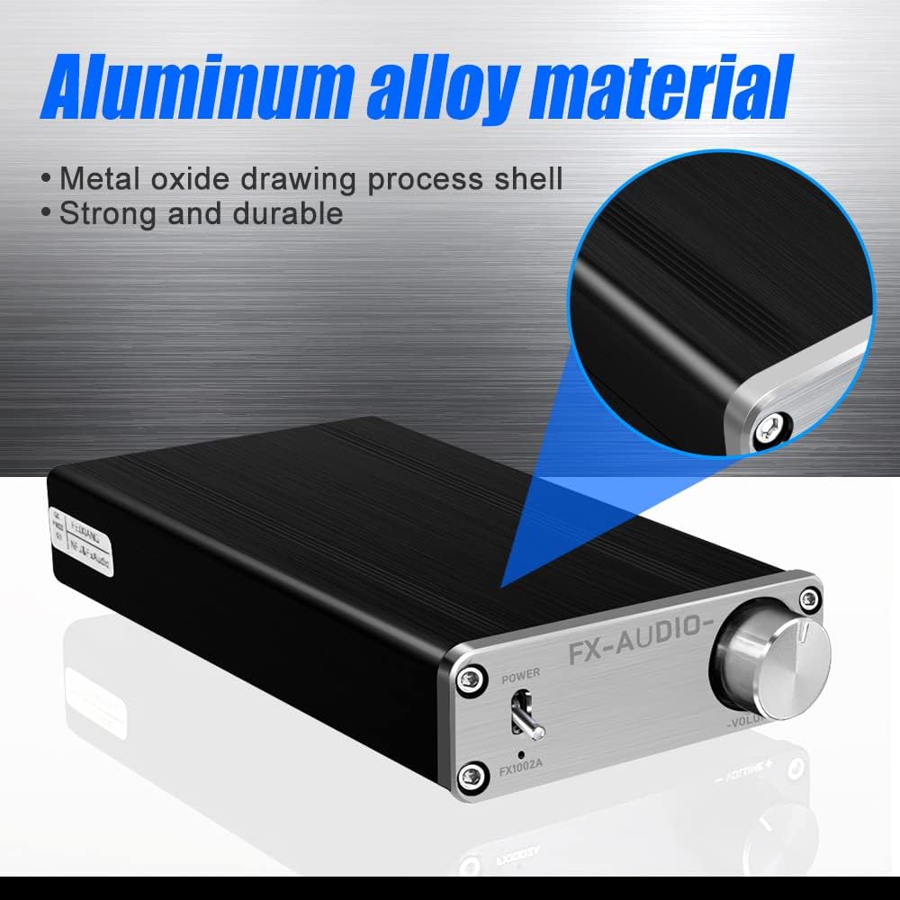 Nеw Arrіvаlѕ FX AUDIO Stereo Audio 2 Channel Amplifier 160W x2 TDA7498E Power Preamp Control TL082X2 NE5532X1 with DC Power Filter in Amplifier Mini Hi-Fi Class D Amplifier for Home Passive Speakers (Silver)