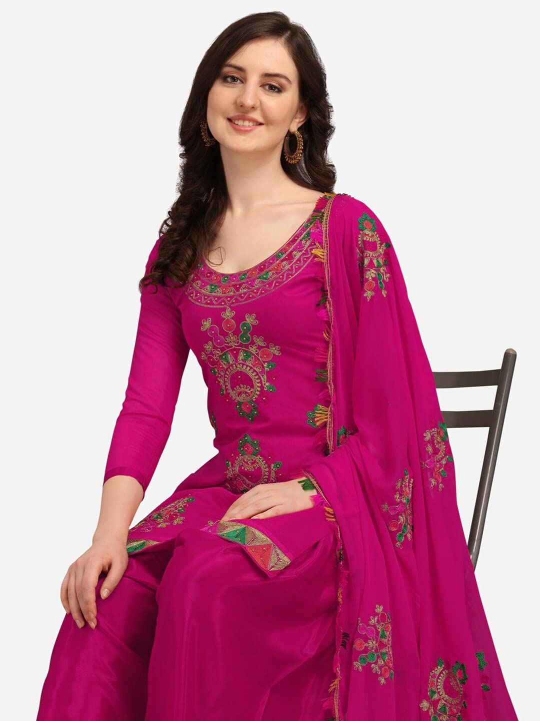 Salwar Kameez Anzug-Set für Damen, bereit zu tragen, Übergröße, indisches Punjabi-Kleid für Patiala, Partykleidung für Frauen