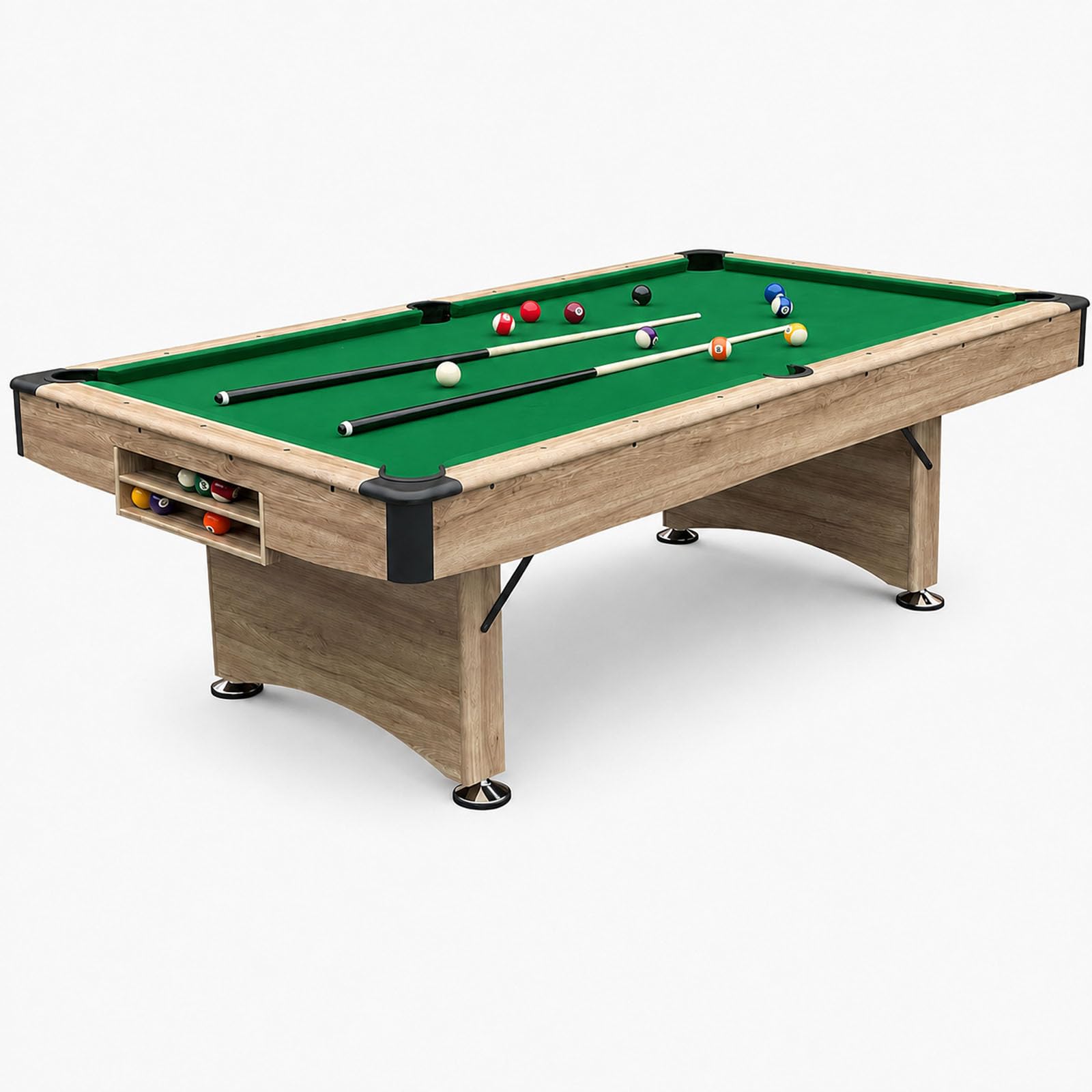 Tavolo da biliardo con tavolo da ping pong e piano da pranzo, design pieghevole per risparmiare spazio, costruzione durevole, perfetto per sala giochi o intrattenimento in famiglia