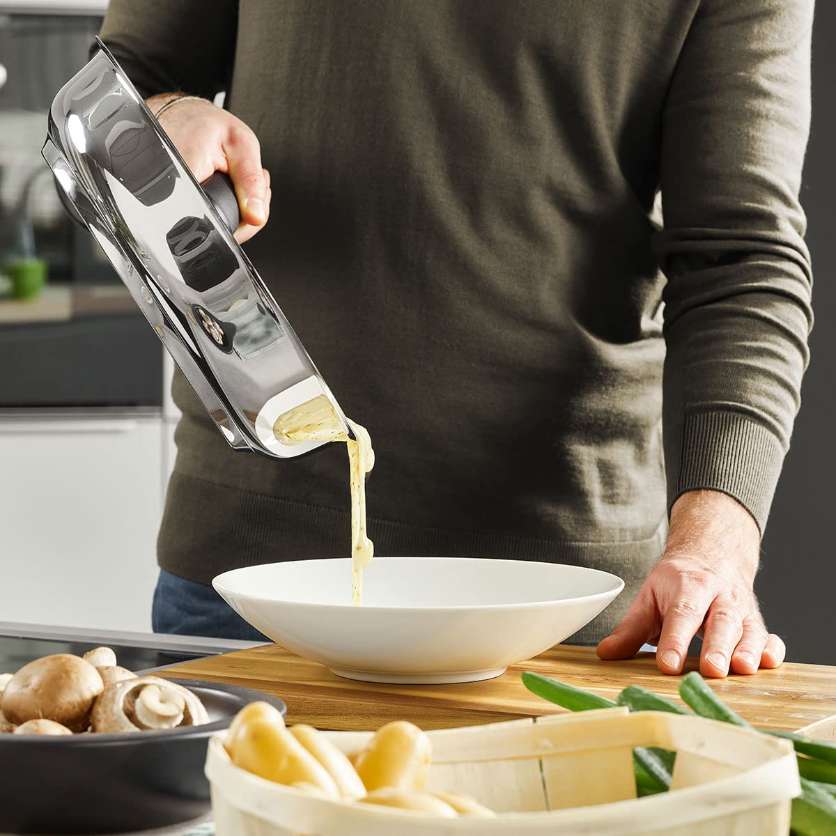 Fissler Adamant Premium Sartén De acero inoxidable, diámetro 28 cm, sartén sellada, antiadherente, resistente a los arañazos, inducción