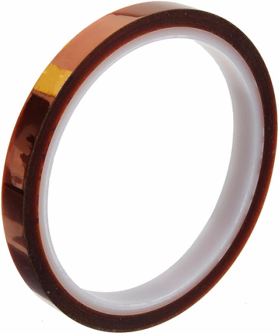 10mm x 100ft Kapton Tape Kapton Tape High Temp Tape Brown Electrical Tape Pink Electrical Tape Smt Solder Paste High Temperature Heat Resistant Insulation Tape Polyimide Gold
