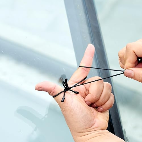 Miniatura 5 de JokZan Pulsera para romper ventanas de automóvil, herramienta de escape, herramienta de rescate de emergencia para automóvil, cuentas de carburo de