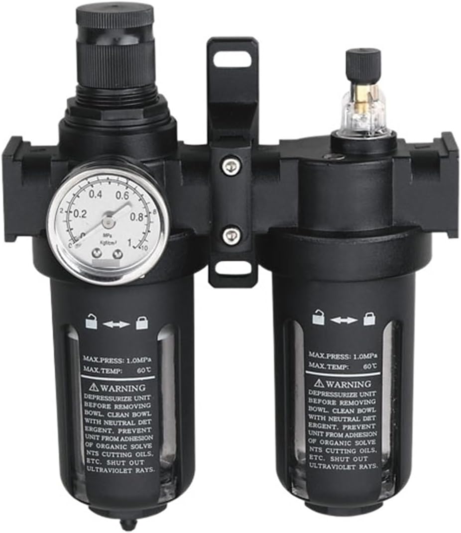 Air Preparation Units SFC 200 1/4 3/8 1/2 Two Units Air Filter Regulator Lubricator Air Compressor Filter Regulator(PC12 02 12mm R1-4 10)