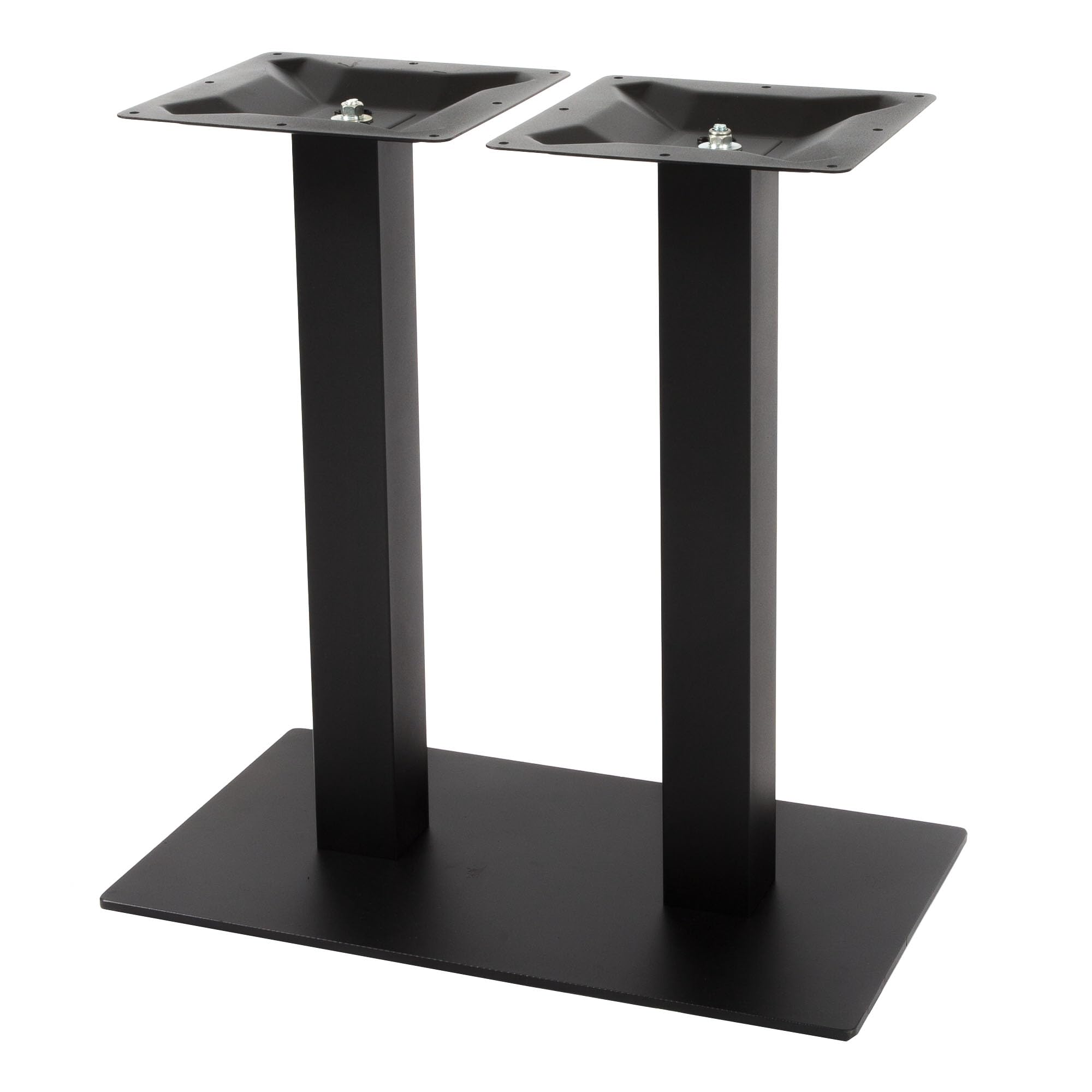 Doppel-Tischgestell aus Stahl – 72 cm Höhe – pulverbeschichtet – stabile Metallkonstruktion für Tischplatten bis 160x80 cm – Esstisch, Gastronomie, Büro