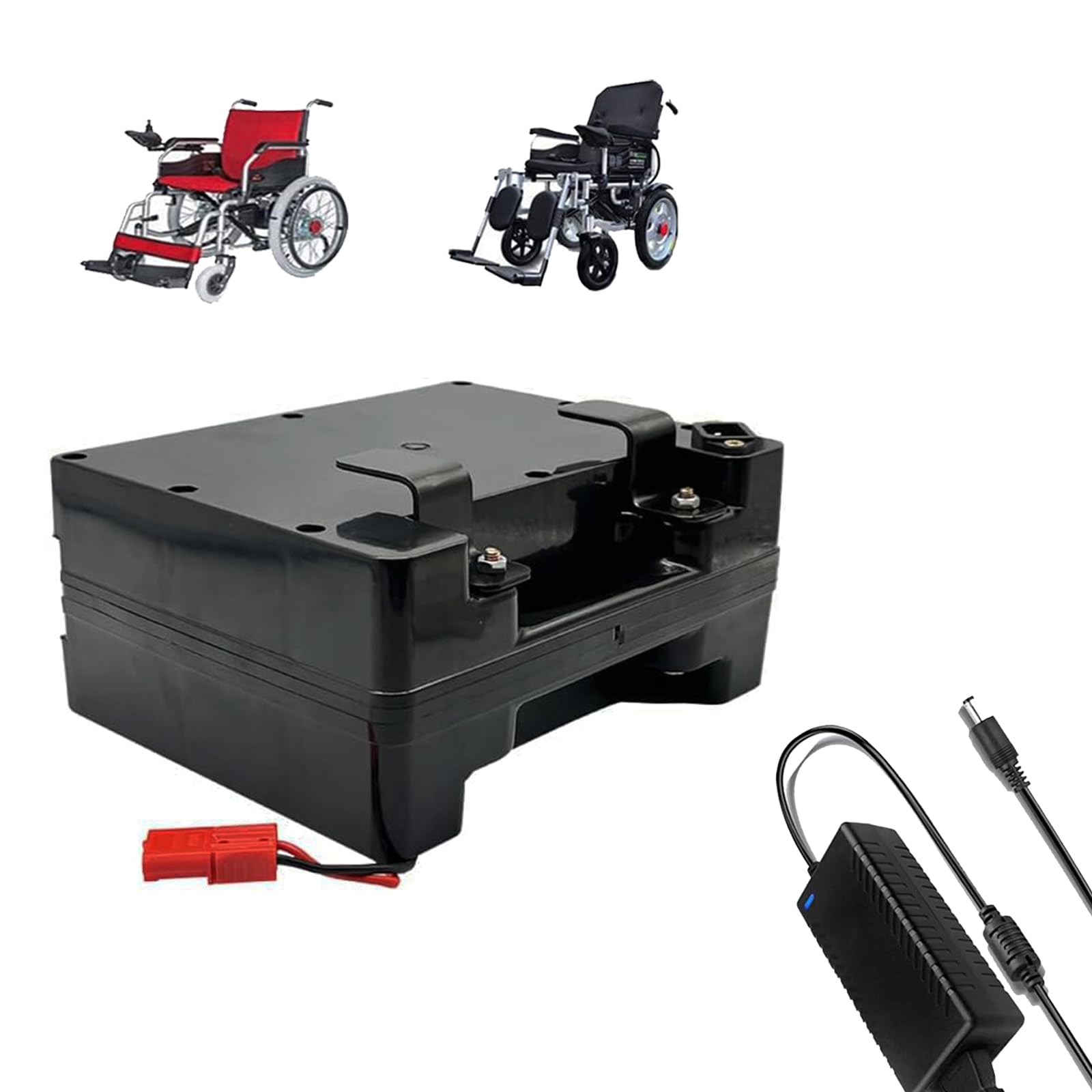 Batería de Litio para Silla de Ruedas eléctrica de 24 voltios, batería Recargable de Litio de 24 V, 20 Ah, 25 Ah y 30 Ah, baterías de Repuesto de Plomo y ácido