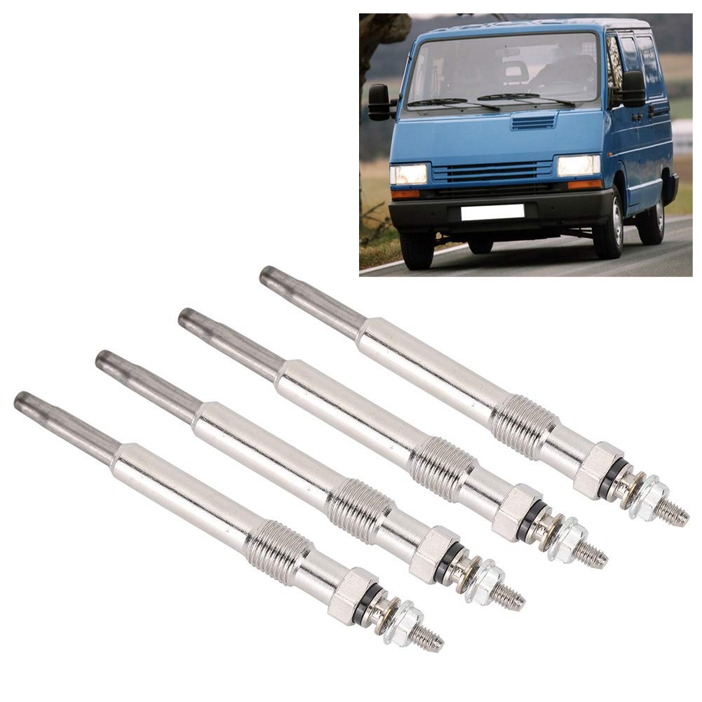 Bougie de Chauffage, 7700100558 4pcs Remplacement de Bougie de Préchauffage pour Clio Trafic bougie préchauffage 2+bougie préchauffage 2 bougie préchauffage 2 bougie de pr