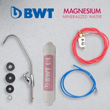 BWT MMDWFKIT Inline Drinking Water Filter Kit with Magnesium, Chrome Finish Tap