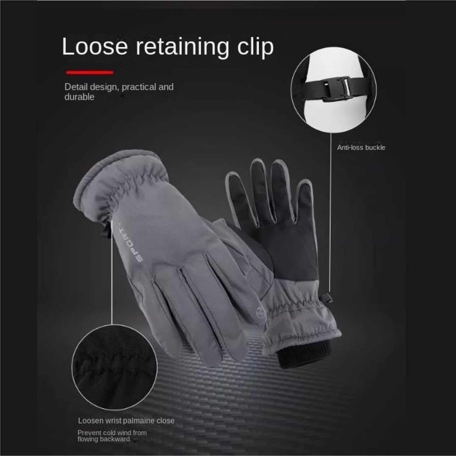 Winter Hat Scarf Gloves Winter Scarf Hat and Gloves 3piece Warm Outdoor Set for Cold Weather(Black)