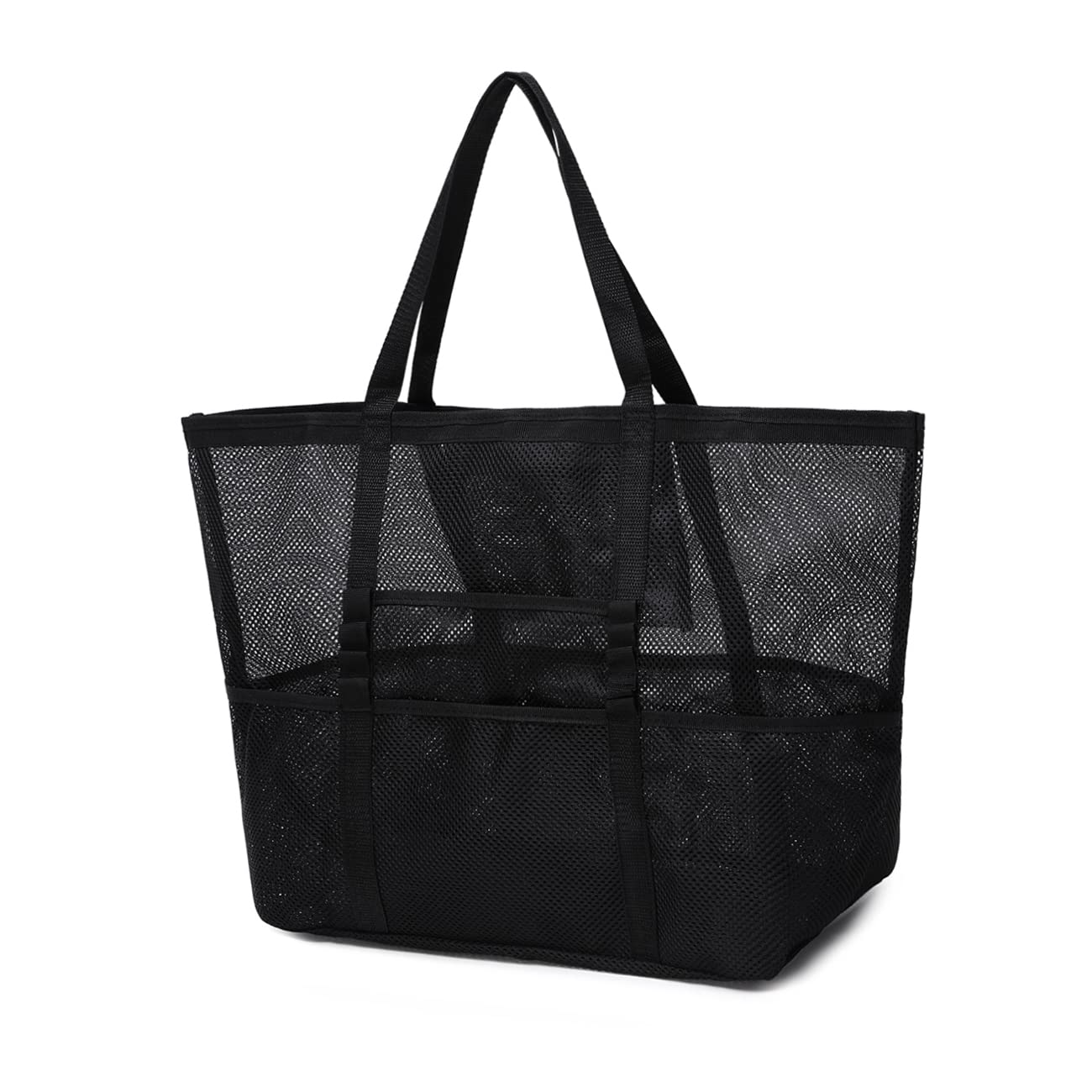 LAM GALLERYExtra Large Mesh Beach Tote Bag for Toys,Towel,Flip Flops,Picnic Tote Travel Bag Pool Bag