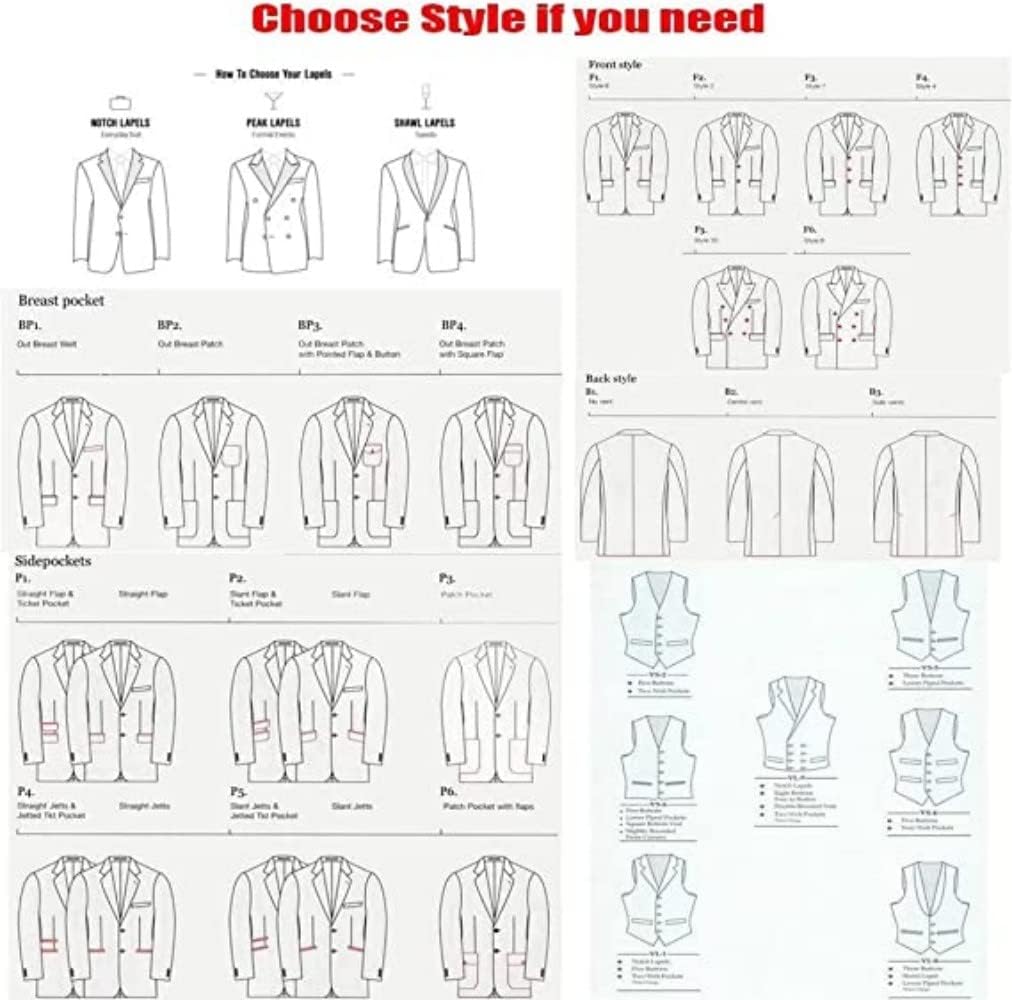 HZUOU Green Suits for Men 2 Piece Blazer Sets Double Breasted Belt Wedding Party Travel Suit Jacket+Pant HZH06