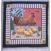 Quillow (Quilt/Pillow Combo) Chicken with Chicks MM1 Amish Handmade in USA