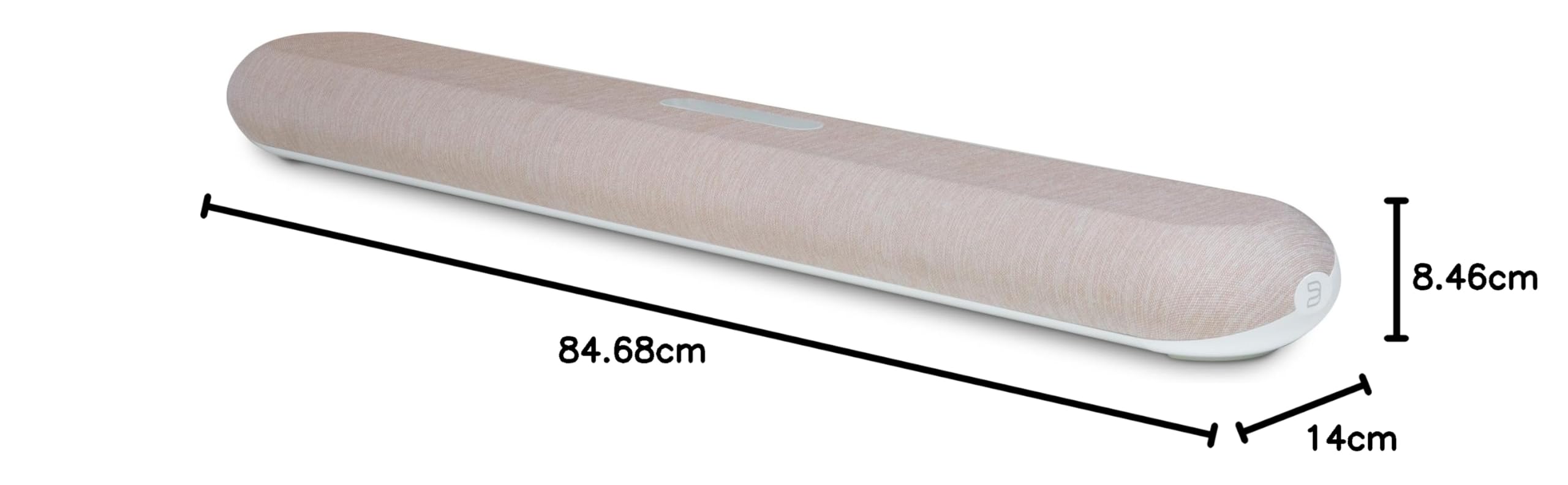 Bluesound Pulse Cinema Mini, bezprzewodowy soundbar wielopokojowy 2.1 z Dolby Atmos - jasnobrązowy