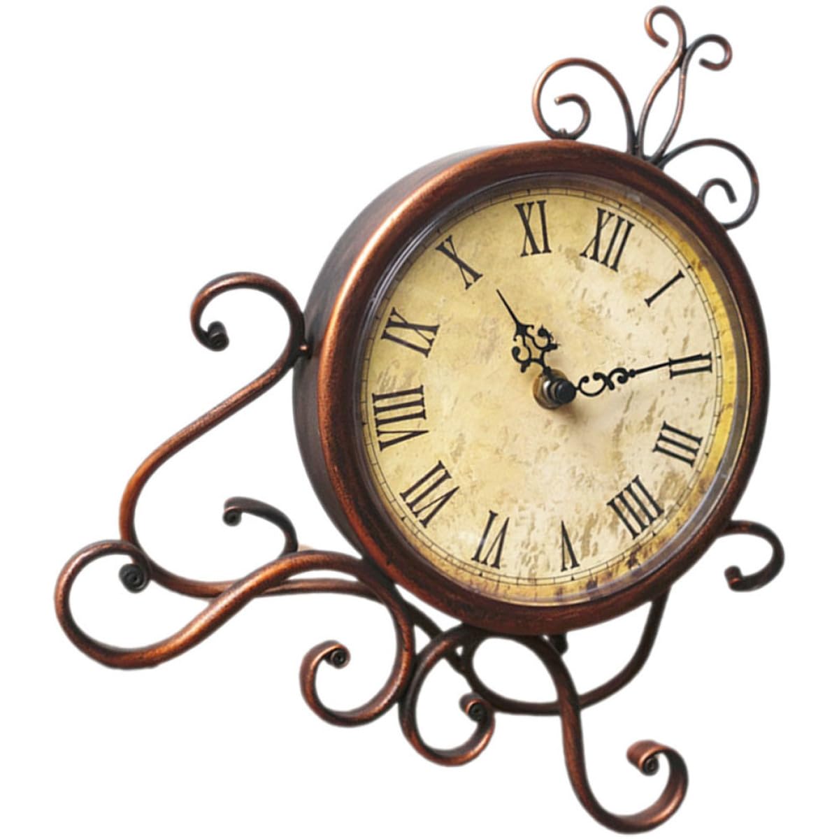 Reloj de mesa vintage silencioso decorativo sala de estar redonda