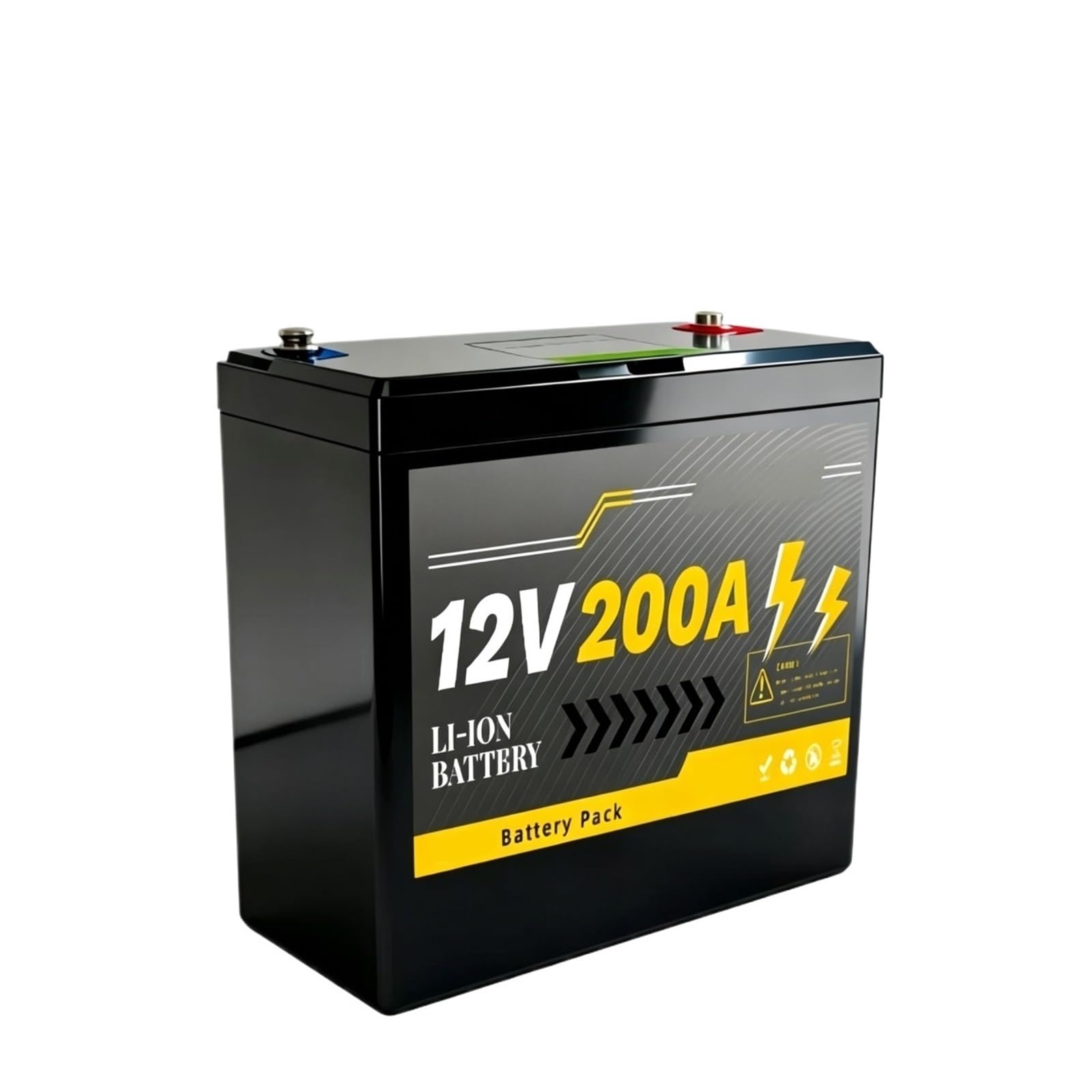 Batteria A Ciclo Profondo 12V 200Ah For Pannelli Solari, Camper | BMS intelligente integrato, oltre 8.000 cicli profondi, adatto for imbarcazioni marine e apparecchiature overlanding