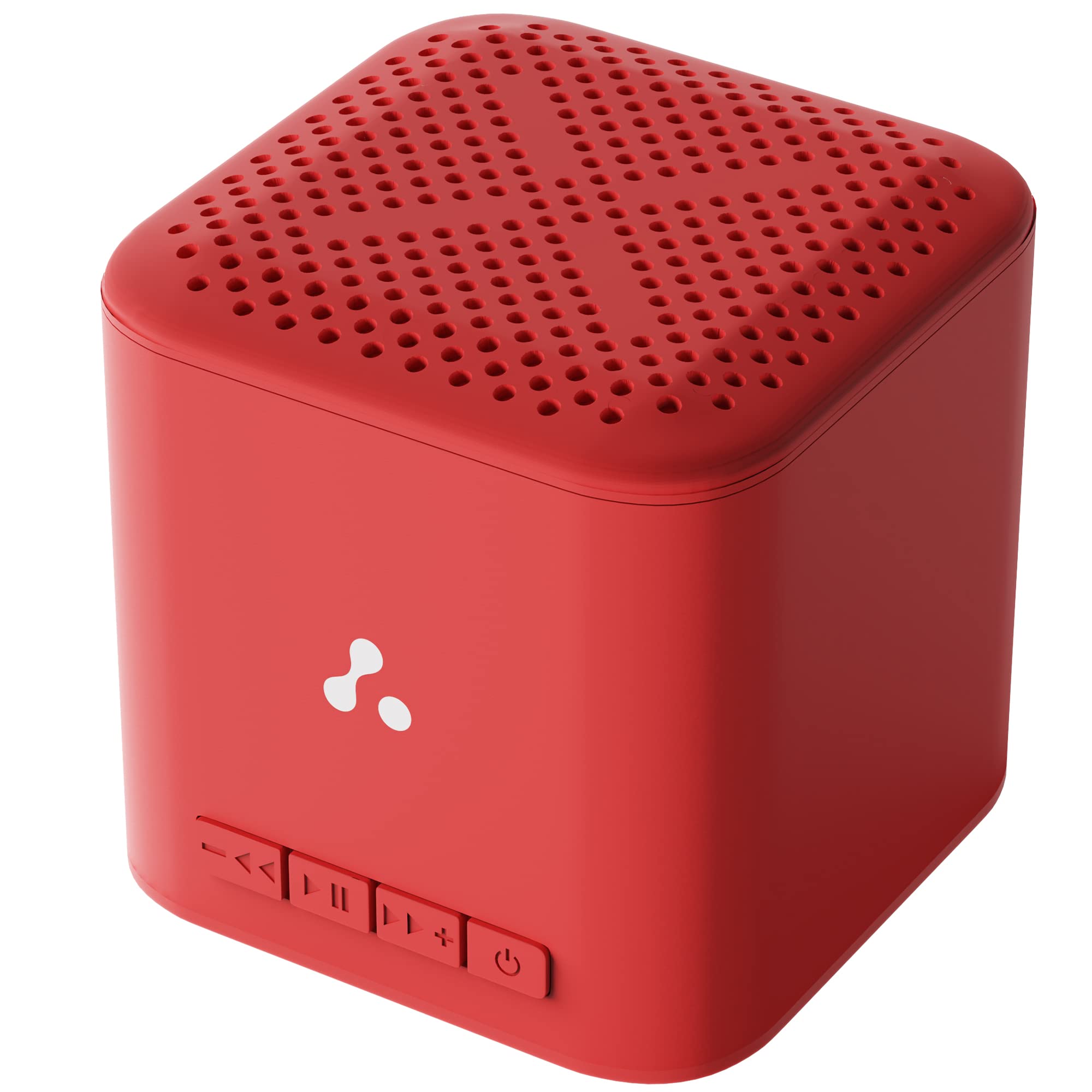 Ambrane 5W Wireless Bluetooth Mini Speaker with 12Hrs Playtime, Immersive Sound, 40mm Driver, Bluetooth V5.1 Strong Connectivity, Portable Design, Integrated Music & Call Control (Cube +, Red)-image-9