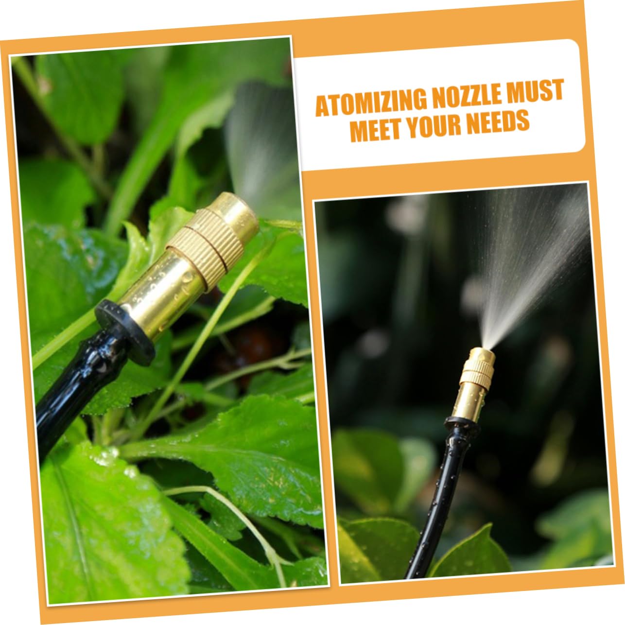 iplusmile 4 Set Ugello Nebulizzatore All'aperto Ugello Spruzzatore Jet Nebulizzatore Per Piante Pianta Ugello Atomizzatore Ugello Da Giardino Ugello A Spruzzo Per Giardino Rame 16 Pezzi * 4